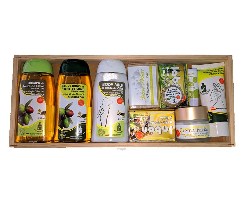 Cesta de cosméticos tocador