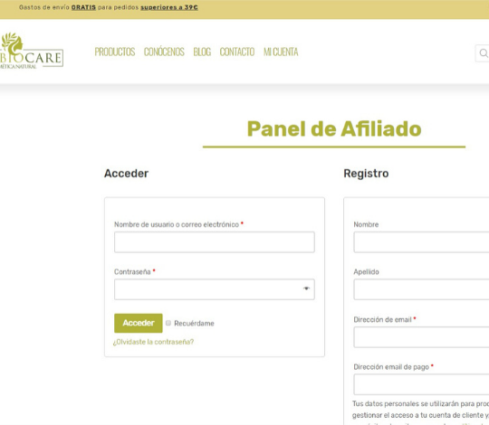 Sistema de afiliados